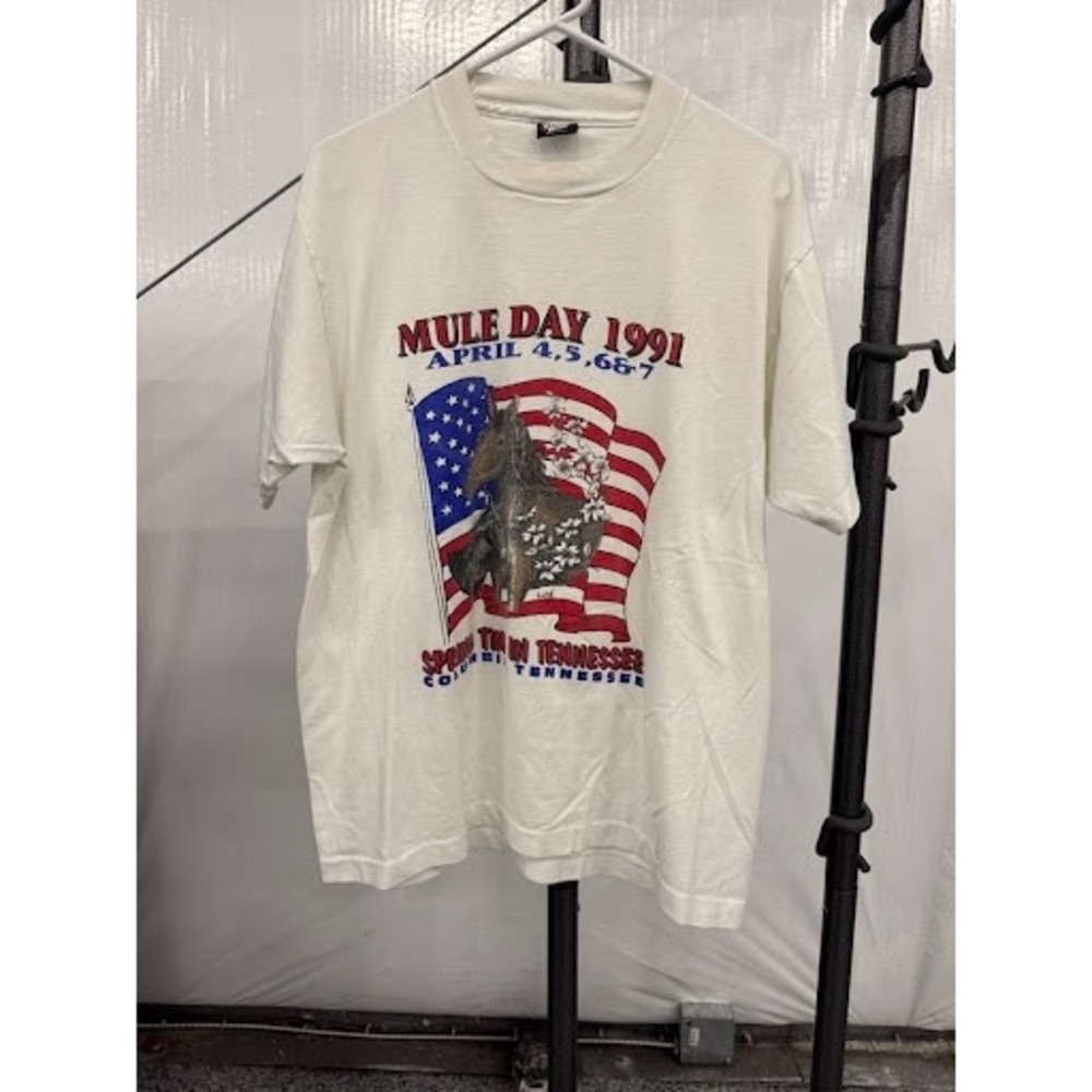 Vintage 1991 Mule Day Columbia Tennessee T-Shirt XL Screen Stars Best USA Made